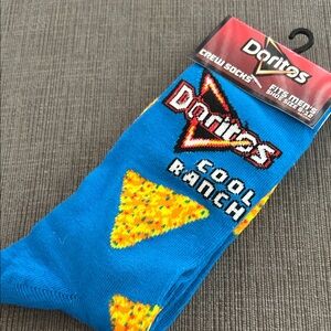 Doritos Cool Ranch Crew Socks OS (shoe size 6-12) NEW